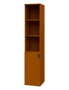 TN 5 - 3DN kancelářská skříň, 1-dveřová/nika, levá, 1822x360x400, třešeň šumavská